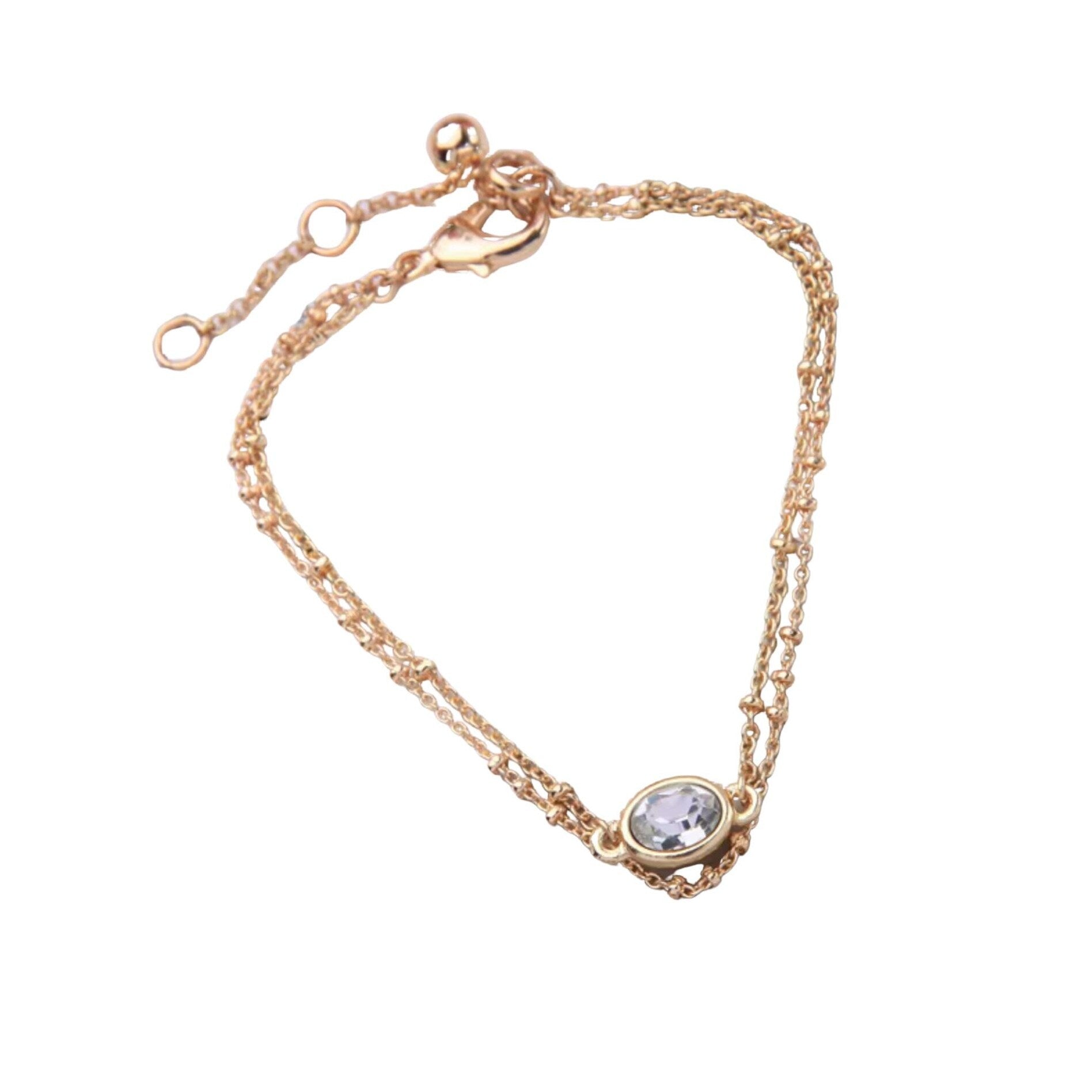 Premium Gold-Tone Crystal Bracelet – Ultimate Elegance