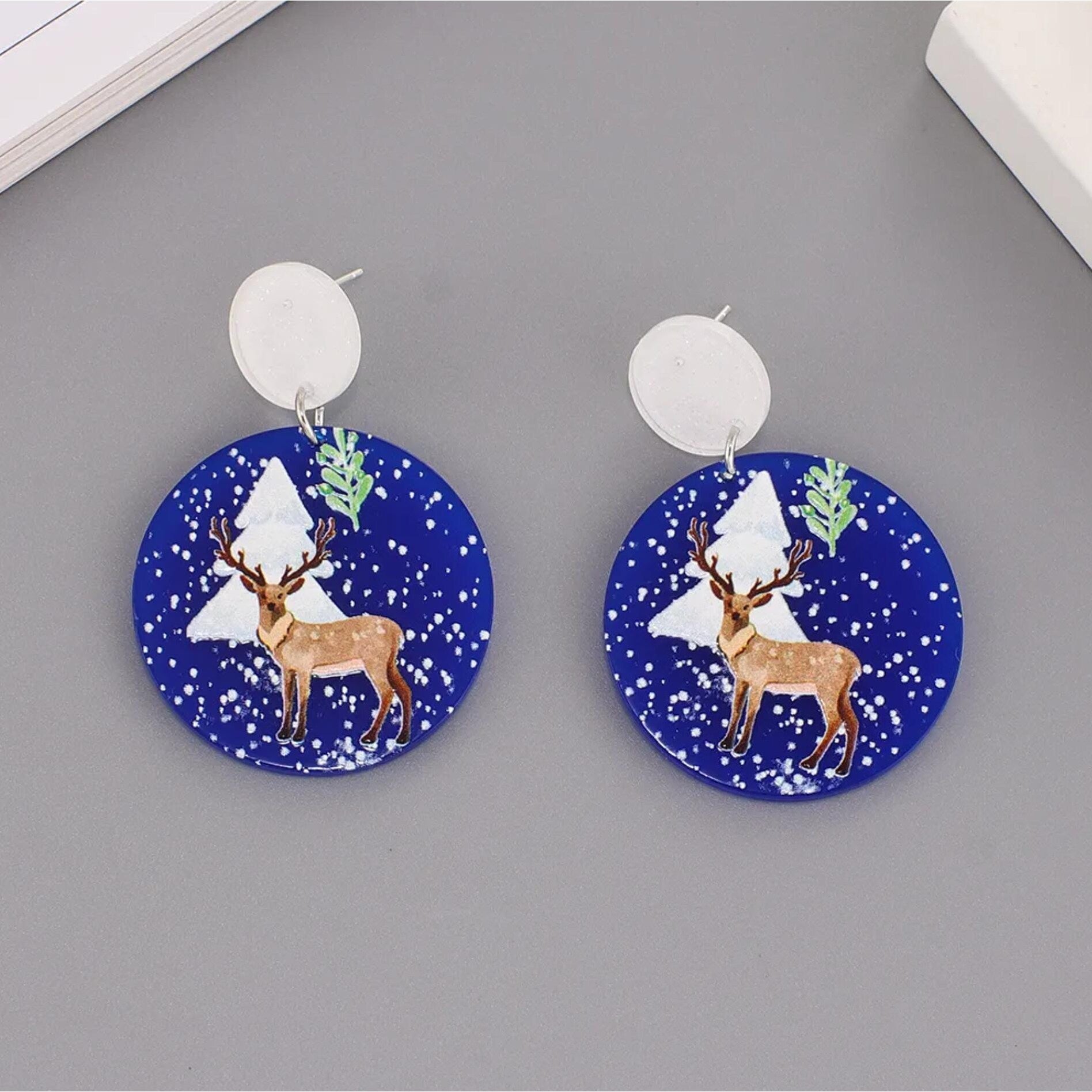 Premium Winter Wonderland Reindeer Earrings