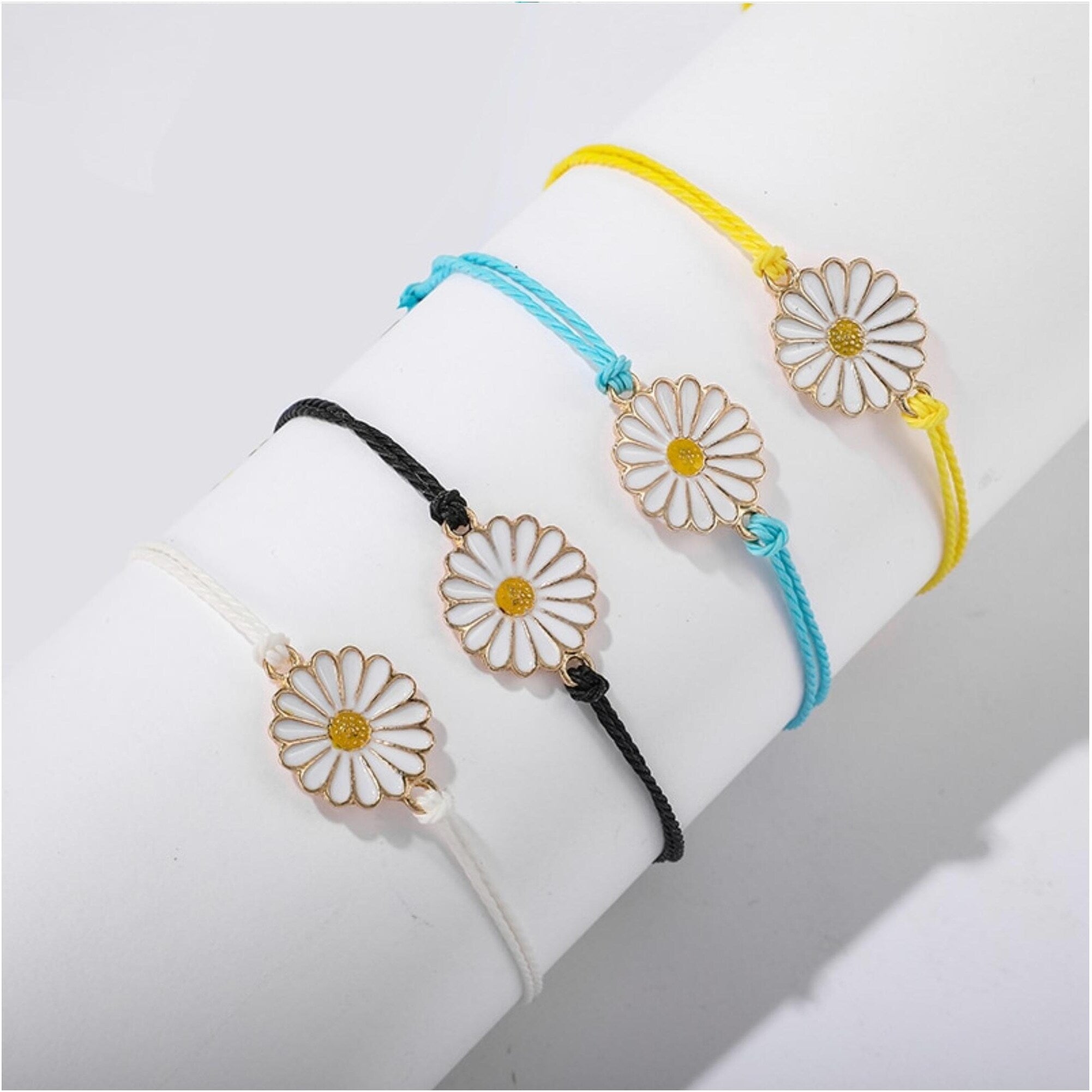 Ultimate Daisy Charm Bracelet Set - Multi-Color Collection